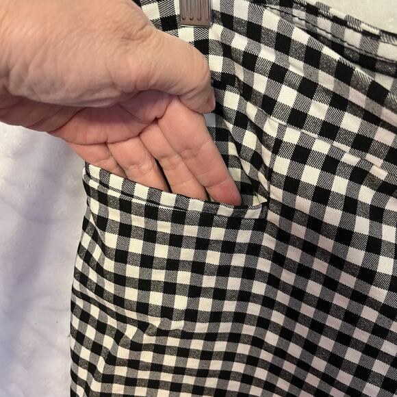 Time and tru black and white checkered pants size XL preowned excellent - Picture 3 of 6